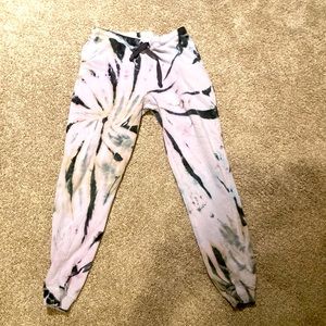 Light Purple Tye Dye Joggers from Vintage Havana. Size Small